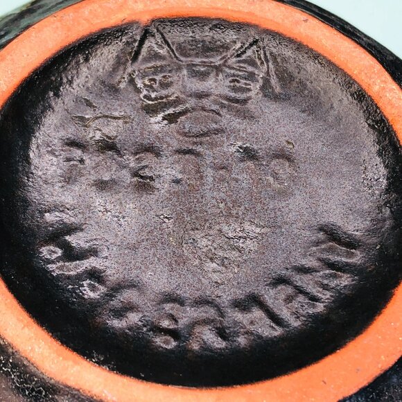 Vintage 60s West Germany Pottery CARSTENS TONNIESHOF Rose Bowl Vase -Redware - Picture 7 of 10